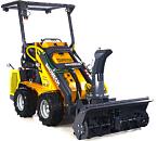 Универсальная машина мини-погрузчик Baumech ML-02 Pro + роторный снегоуборщик 110 см. + каркас безопасности с двигателем Zongshen GB750 EFI инжектор