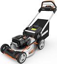 Газонокосилка аккумуляторная самоходная Worx WG761E с 4 АКБ 4 А/ч и ЗУ (PRC, BL 4х20В, 51 см, сталь, 3 в 1, 70 л, 35 кг)